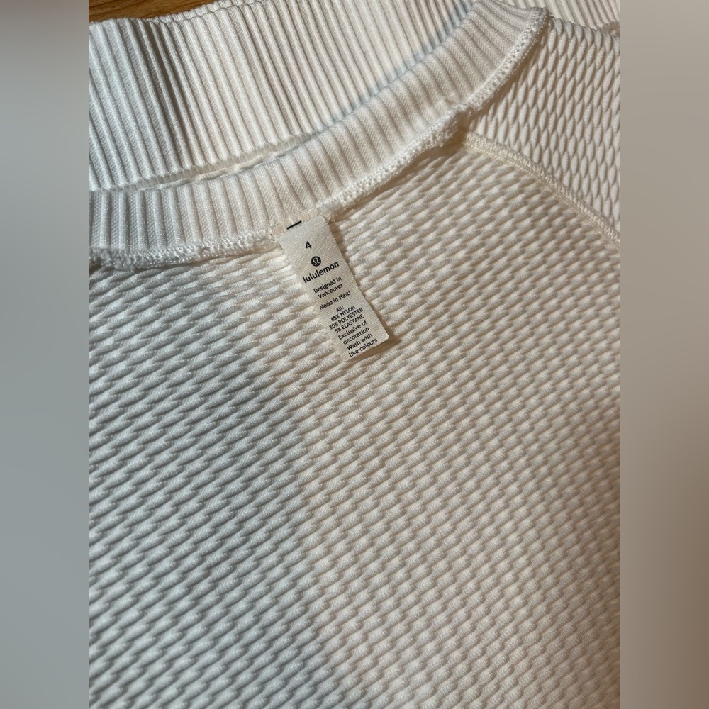 Lululemon Rest Less Pullover~Bubble Dot White - image 5